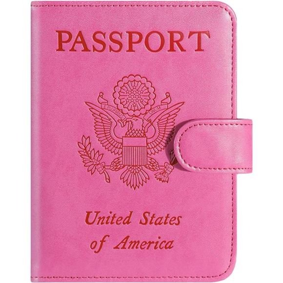 Passport Holder Cover Wallet RFID Blocking Leather Card Case Travel Accessories
